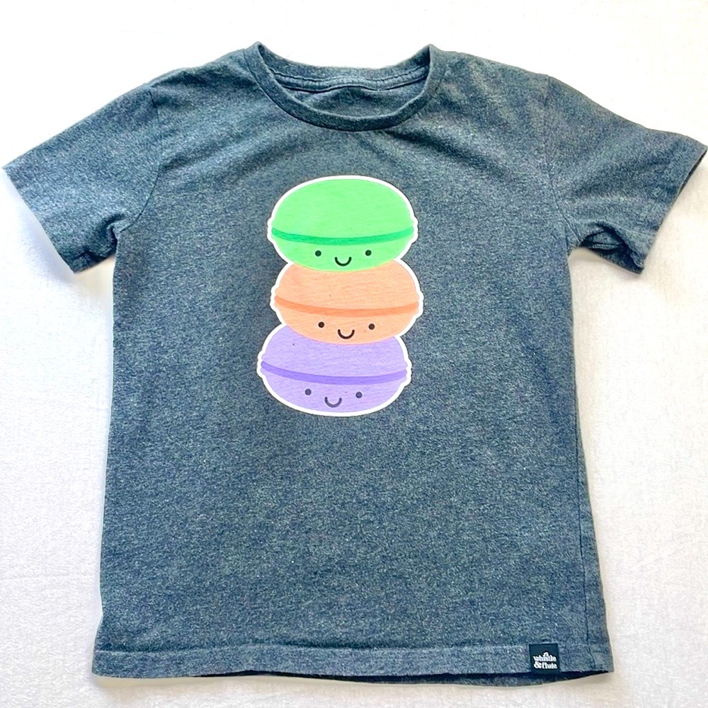 Whistle & Flute Kawaii Macaron Tee, Size 7-8 Years